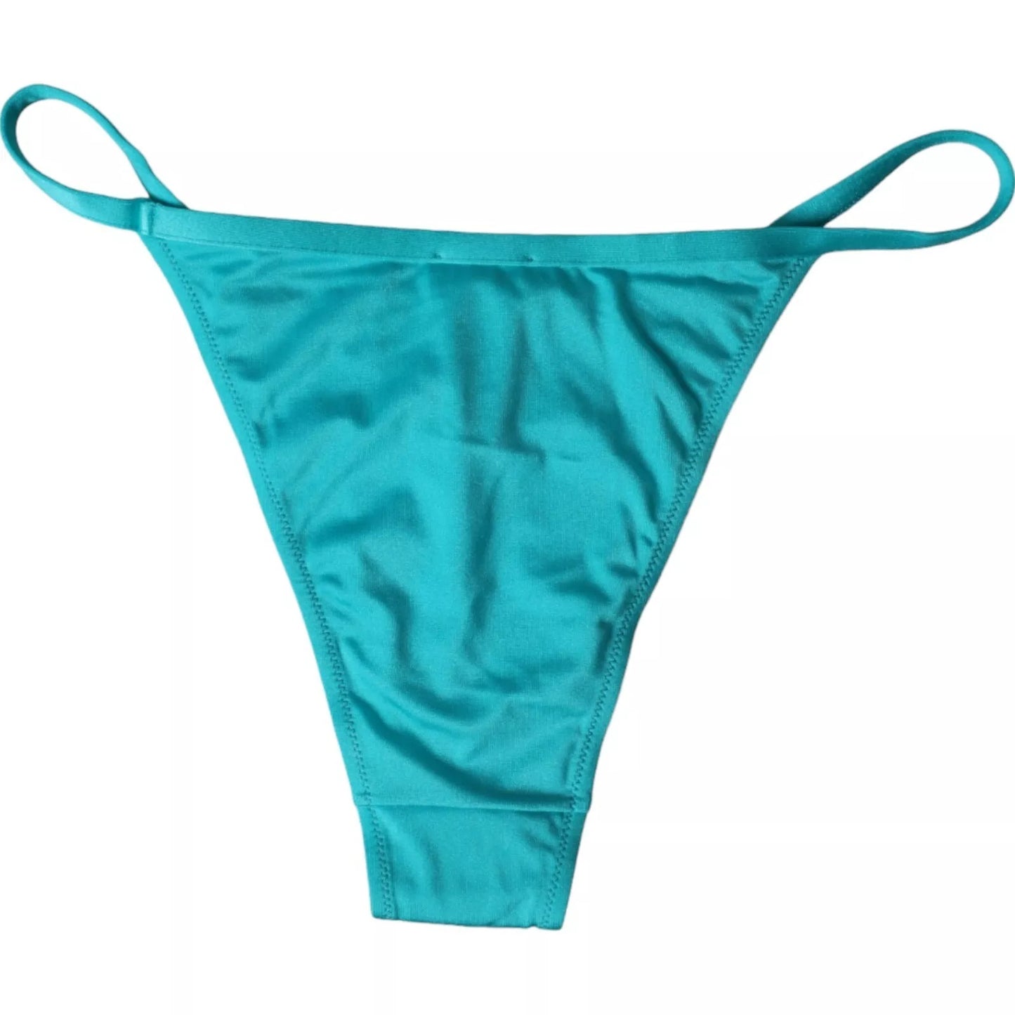 Dolce &amp; Gabbana Blue Green Nylon Beachwear Swimwear Bottom Bikini