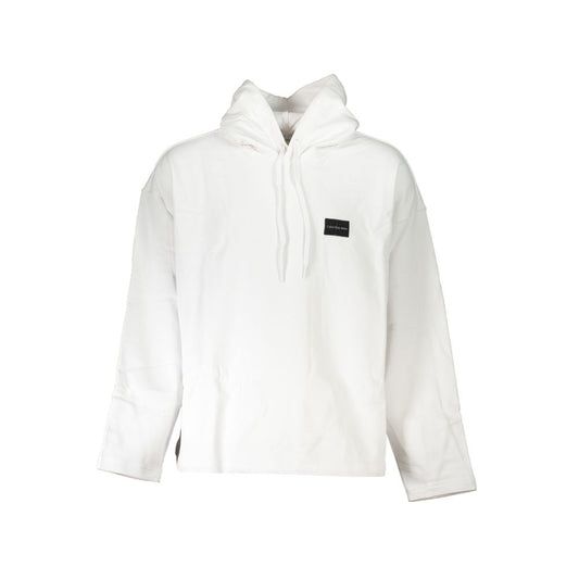 Calvin Klein Eco-Chic White Hooded Sweatshirt