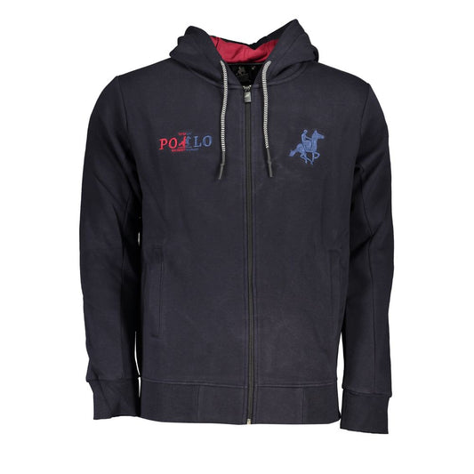 US Grand Polo Chic Blue Hooded Fleece Sweatshirt