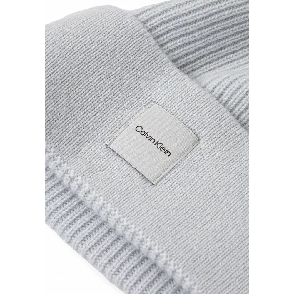 Calvin Klein Gray Cashmere Hat