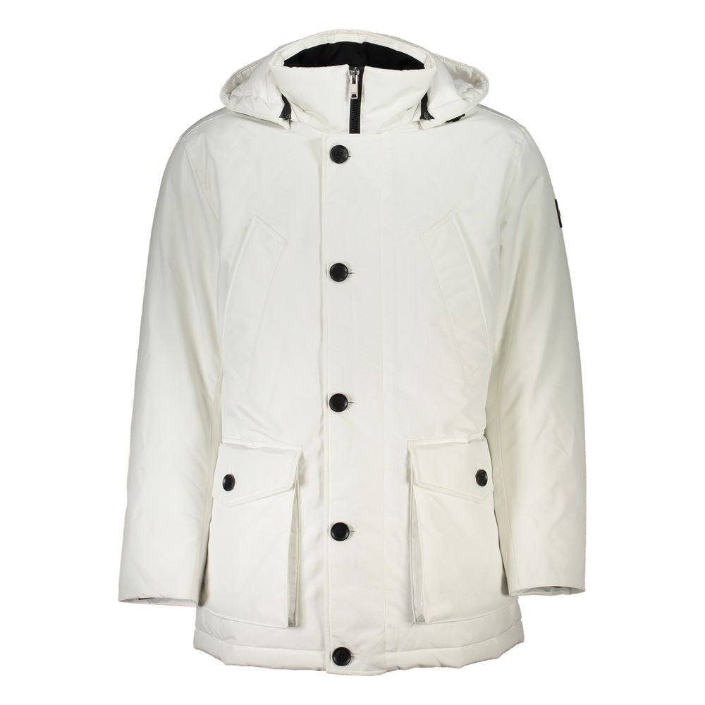 Hugo Boss White Polyamide Men Jacket