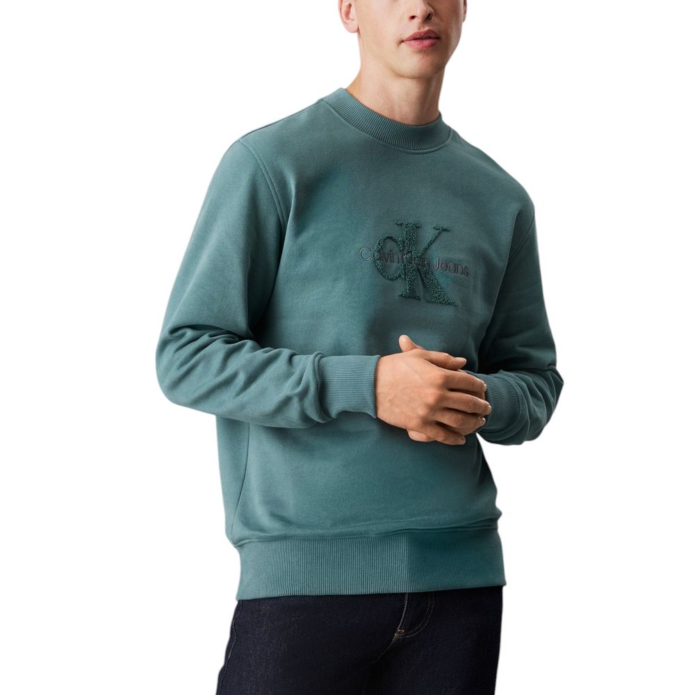 Calvin Klein Jeans Green Cotton Sweater