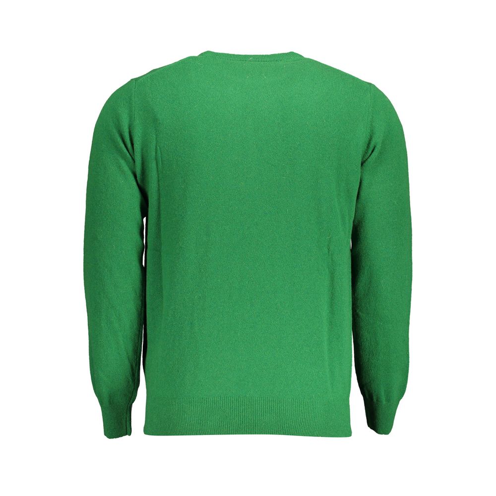 North Sails Green Wool Men Sweater