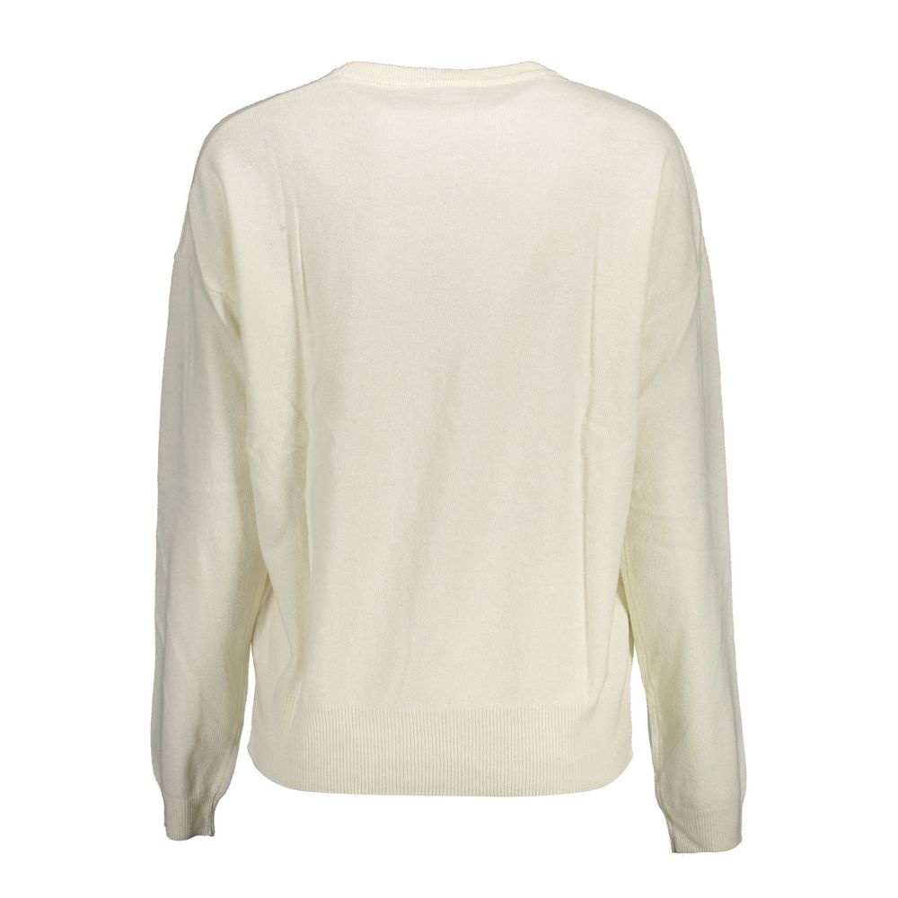 US POLO ASSN. White Wool Women Sweater