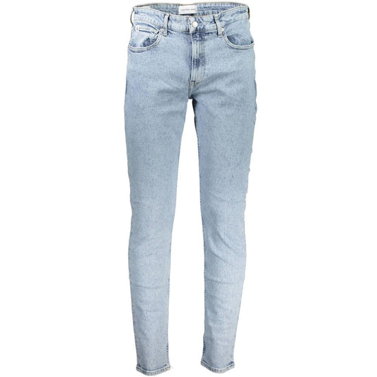 Calvin Klein Light Blue Cotton Men Jeans