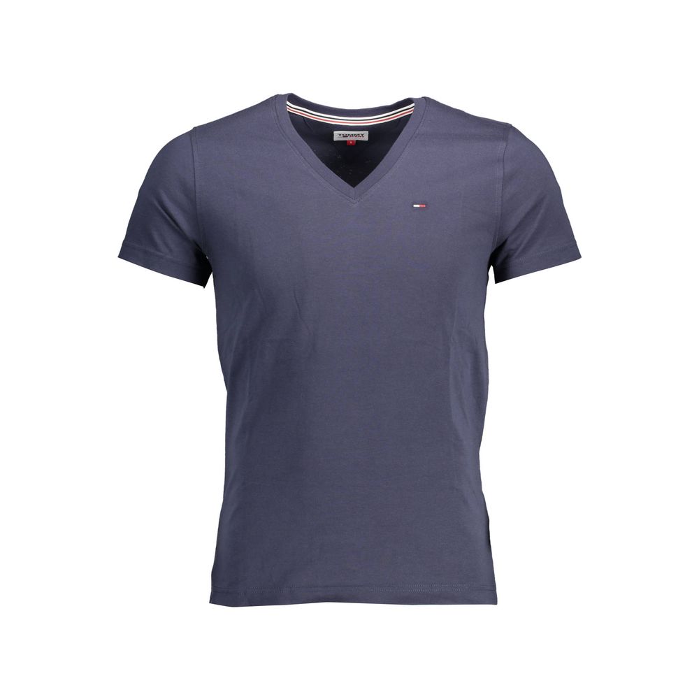 Tommy Hilfiger Blue Cotton Men T-Shirt