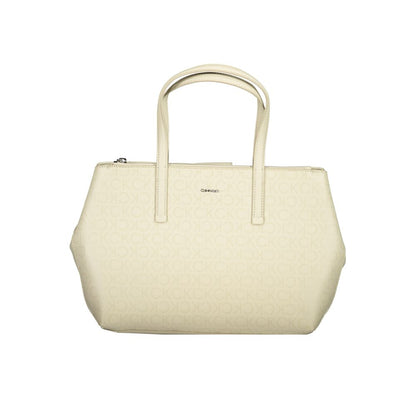 Calvin Klein Beige Polyester Handbag