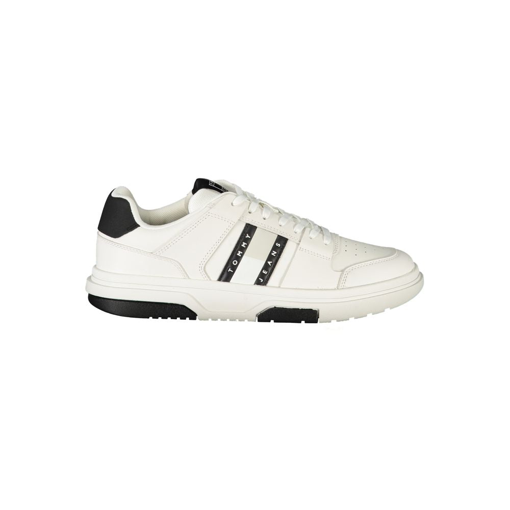 Tommy Hilfiger White Polyethylene Men Sneaker