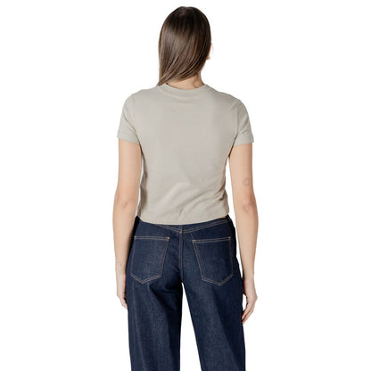 Calvin Klein Jeans Beige Cotton Tops & T-Shirt