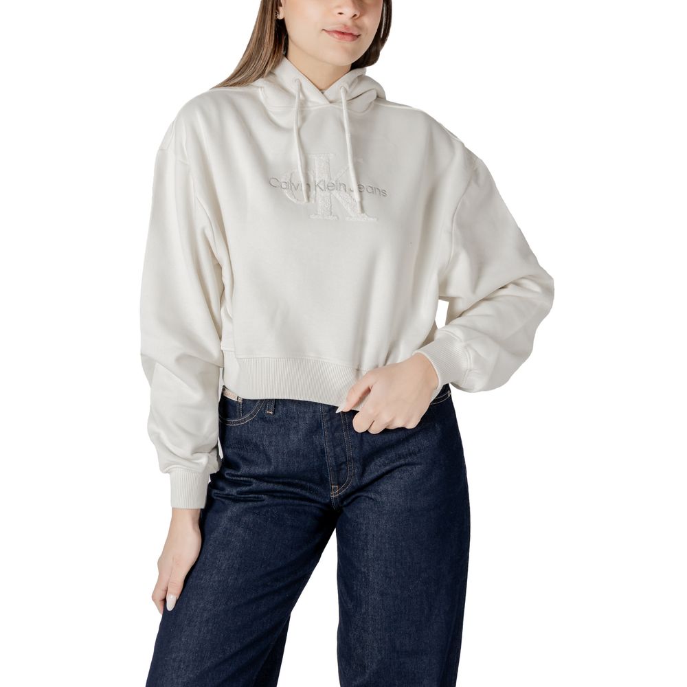 Calvin Klein Jeans Cream Cotton Sweater