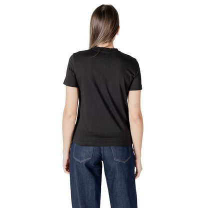 Calvin Klein Jeans Black Cotton Tops & T-Shirt