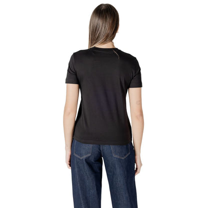 Calvin Klein Jeans Black Cotton Rigenerato Tops & T-Shirt