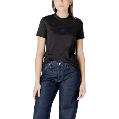 Calvin Klein Jeans Black Cotton Tops & T-Shirt