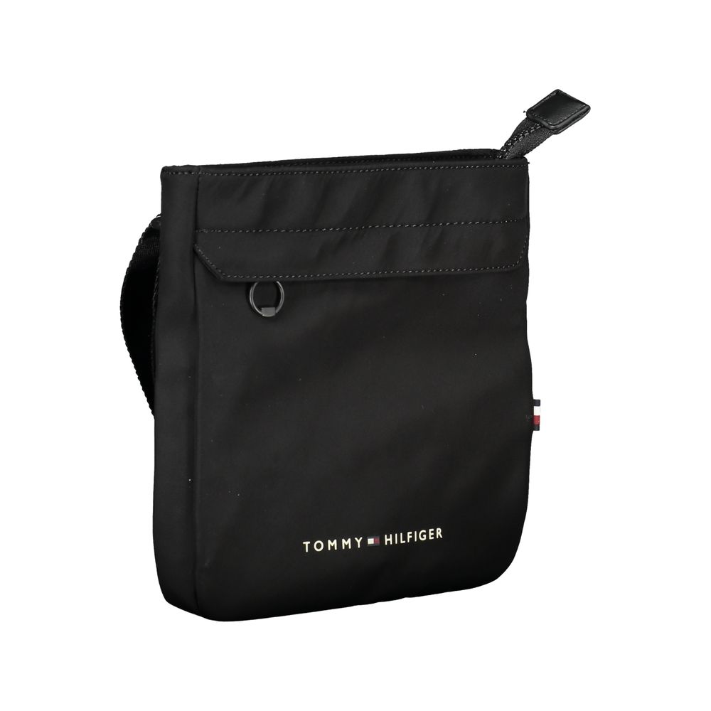 Tommy Hilfiger Black Polyester Men Shoulder Bag