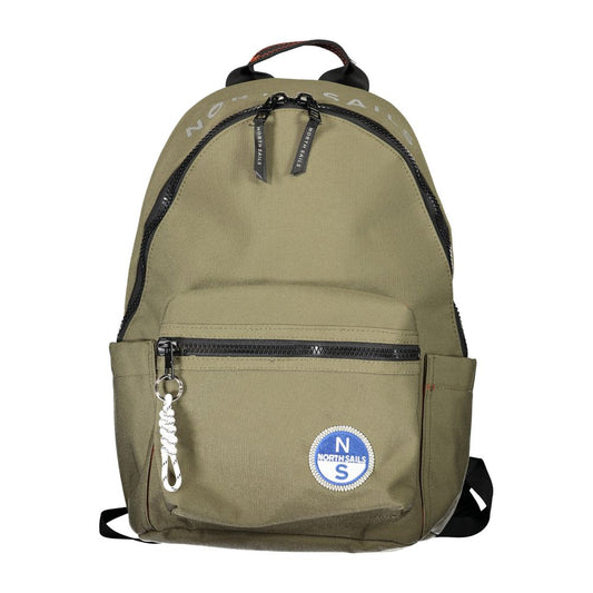 North Sails Green Polyester Men Backpack