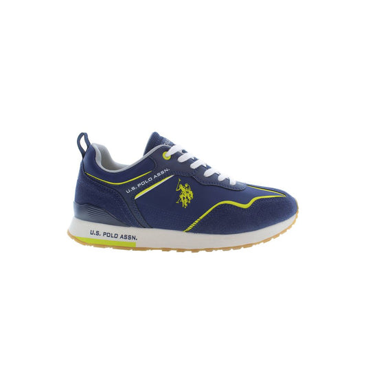 US POLO ASSN. Blue Polyester Men Sneaker