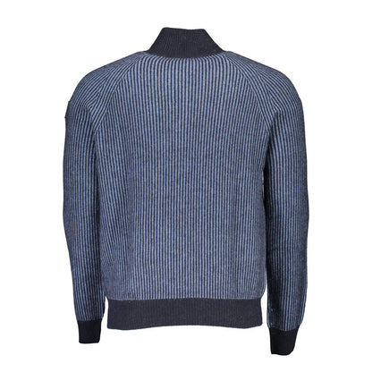 North Sails Blue Wool Men Sweater