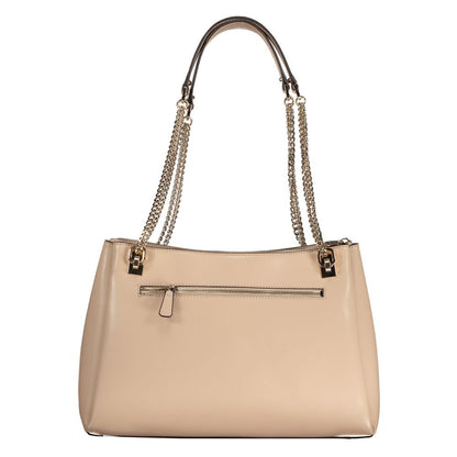 Guess Jeans Beige Polyethylene Handbag