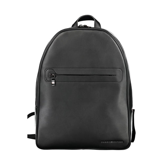 Tommy Hilfiger Black Polyester Backpack