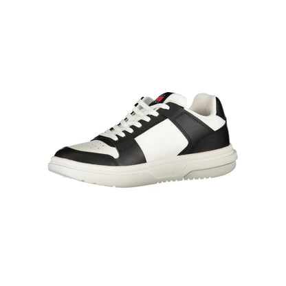 Tommy Hilfiger Black Leather Women Sneaker