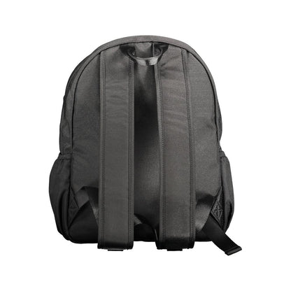 Tommy Hilfiger Black Polyester Men Backpack