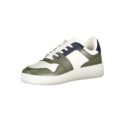 Tommy Hilfiger Green Leather Men Sneaker