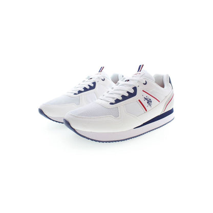 US POLO ASSN. White Polyester Men Sneaker