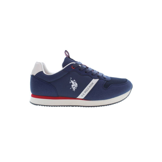 US POLO ASSN. Blue Polyester Men Sneaker