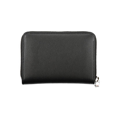 Tommy Hilfiger Elegant Black Zip Wallet with Multiple Compartments