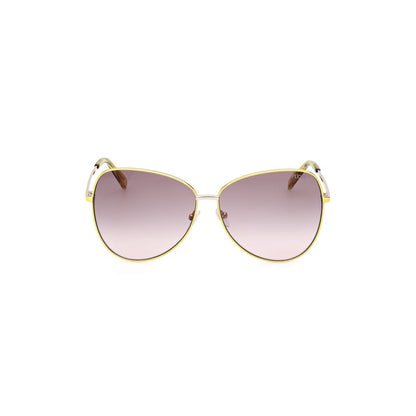 Emilio Pucci Yellow Metal Sunglasses