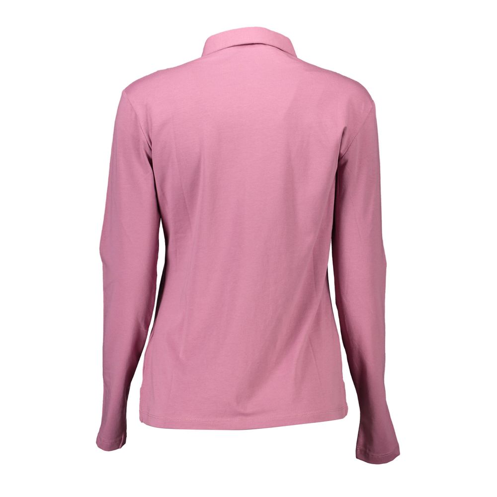 US POLO ASSN. Pink Cotton Women Polo Shirt