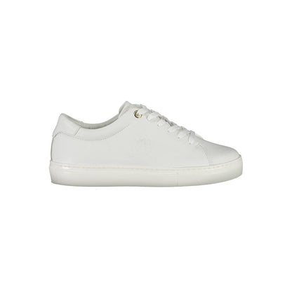 Tommy Hilfiger White Leather Women Sneaker