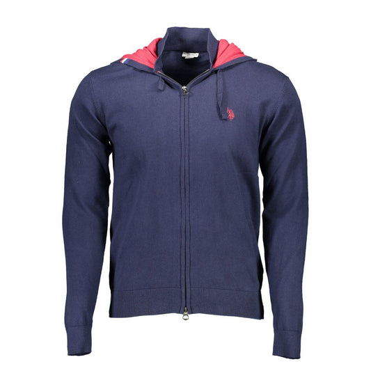 US POLO ASSN. Blue Cotton Men Sweater