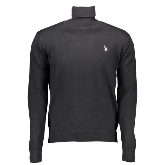 US POLO ASSN. Black Cotton Men Sweater