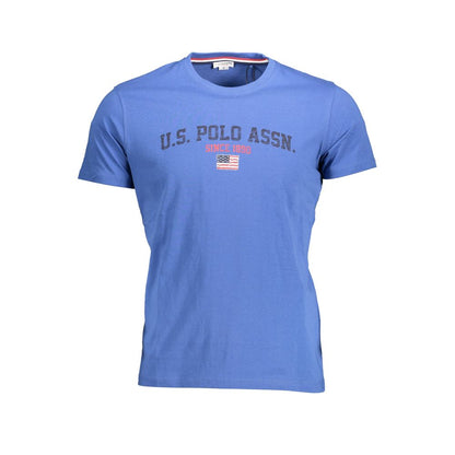 U.S. POLO ASSN. Blue Cotton Men T-Shirt