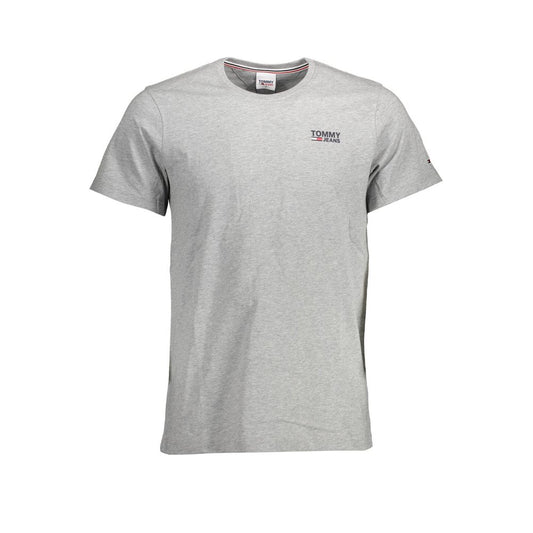 Tommy Hilfiger Gray Cotton Men T-Shirt