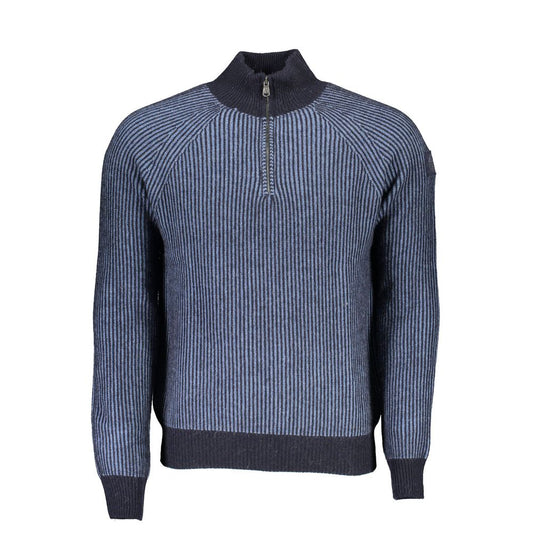 North Sails Blue Wool Men Sweater