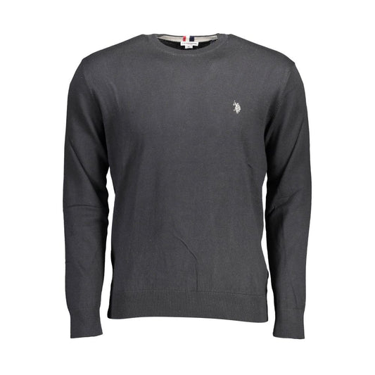 US POLO ASSN. Black Cotton Men Sweater