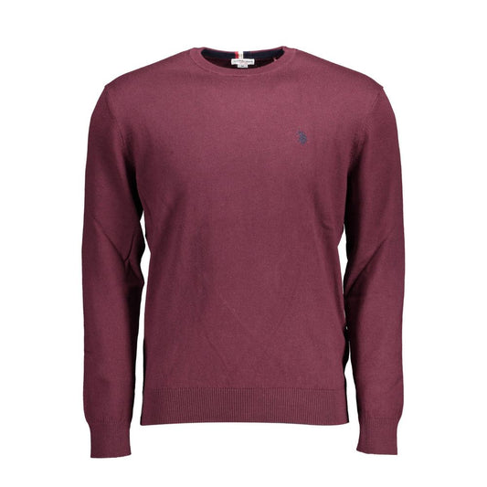 US POLO ASSN. Purple Cotton Men Sweater