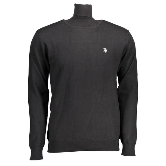 US POLO ASSN. Black Cotton Men Sweater