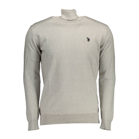 US POLO ASSN. Gray Cotton Men Sweater