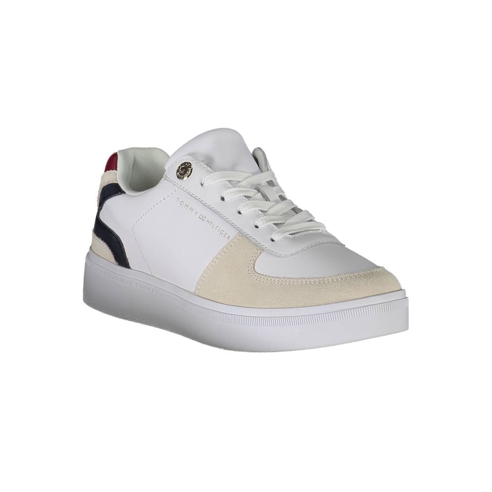 Tommy Hilfiger White Leather Women Sneaker