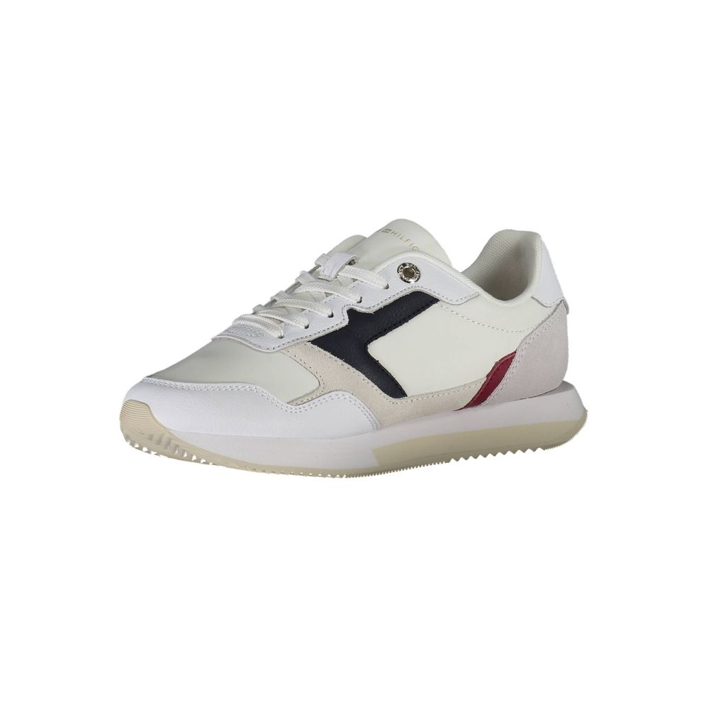 Tommy Hilfiger White Leather Women Sneaker