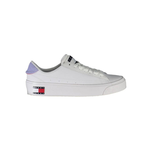 Tommy Hilfiger White Leather Women Sneaker