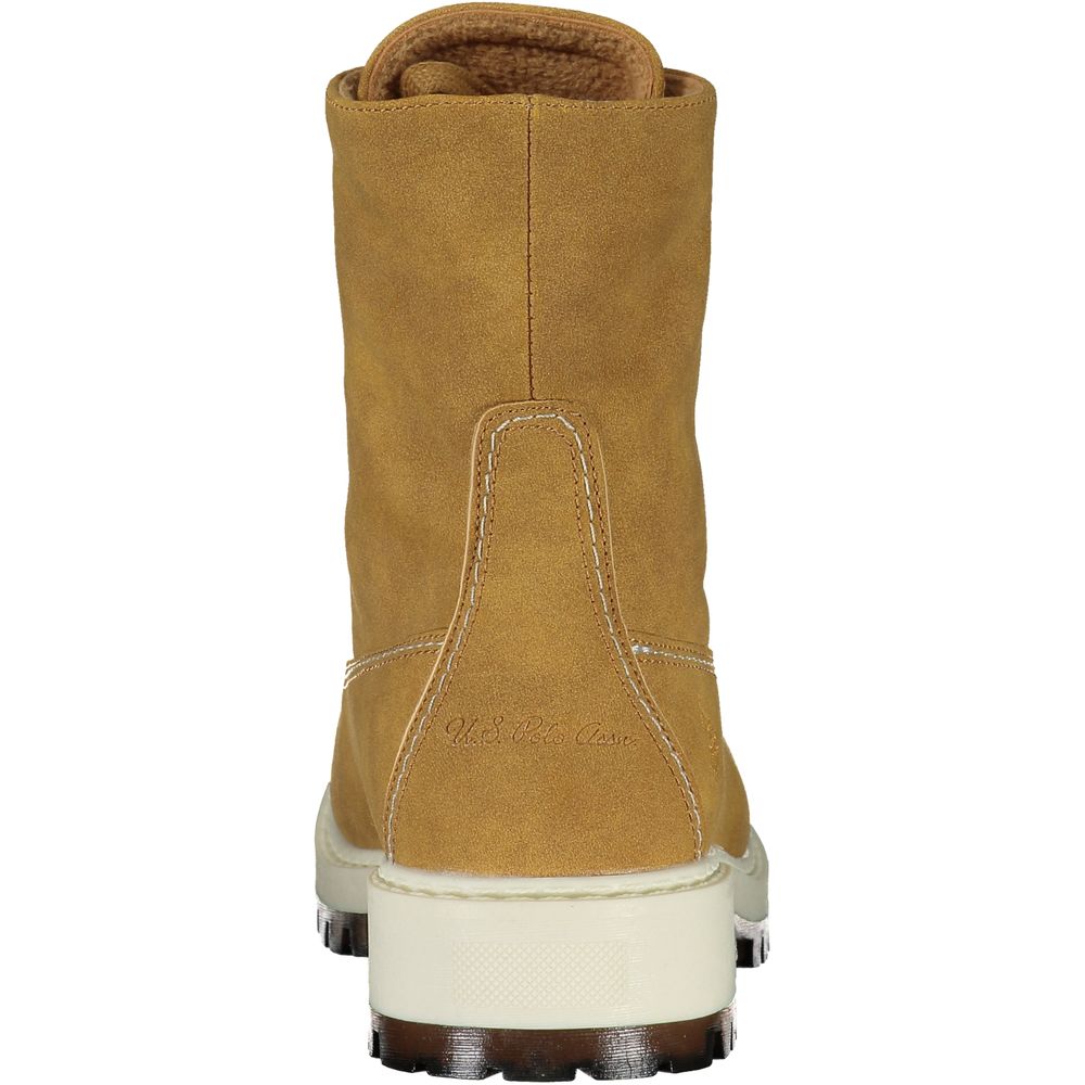 U.S. POLO ASSN. Chic Fleece-Lined Ankle Boots with Contrast Details