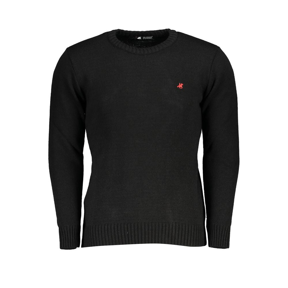 US Grand Polo Black Acrylic Sweater