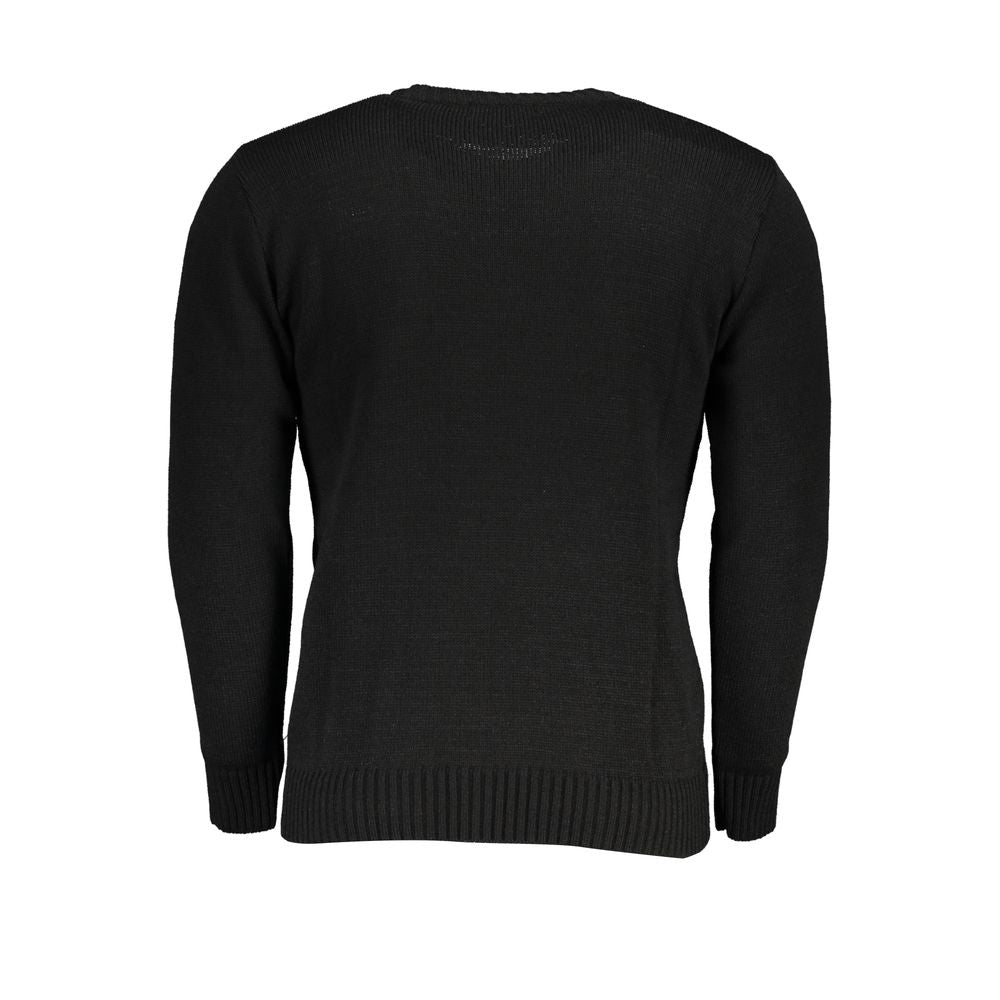 US Grand Polo Black Acrylic Sweater