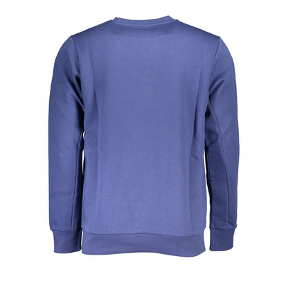 U.S. Grand Polo Chic Fleece Crew Neck Sweater in Blue