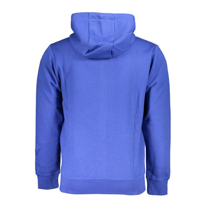 US Grand Polo Elegant Hooded Zip Sweatshirt in Blue