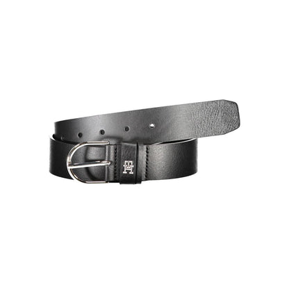 Tommy Hilfiger Black Leather Women Belt